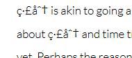 Garbled text in blog posts