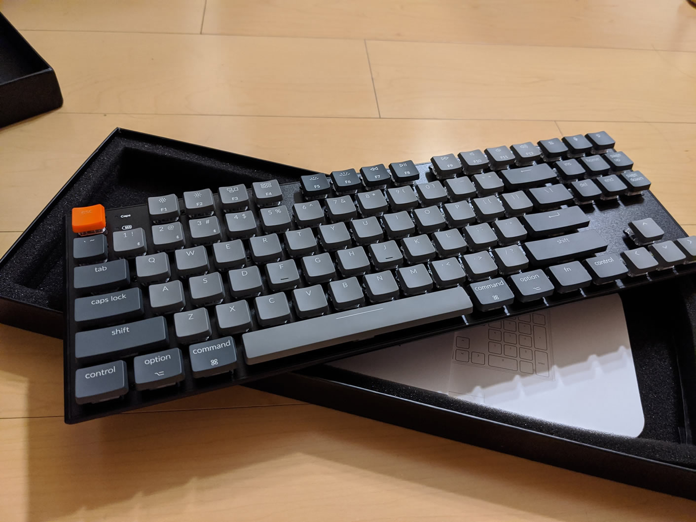 Clicky Keychron keyboard